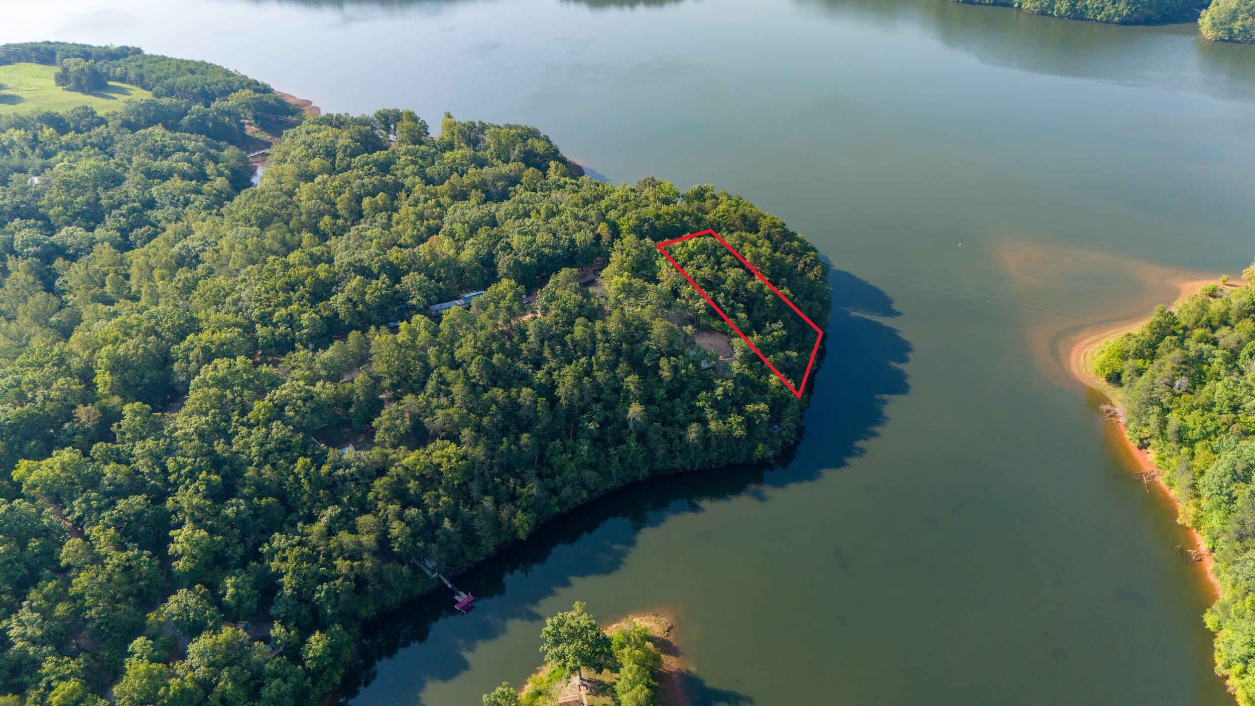 5 Trellis Ridge Drive Lynch Station, VA 24571 - Photo 11 of 14 an aerial view of a house with a yard and lake view