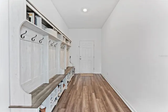 a view of wooden floor in a room