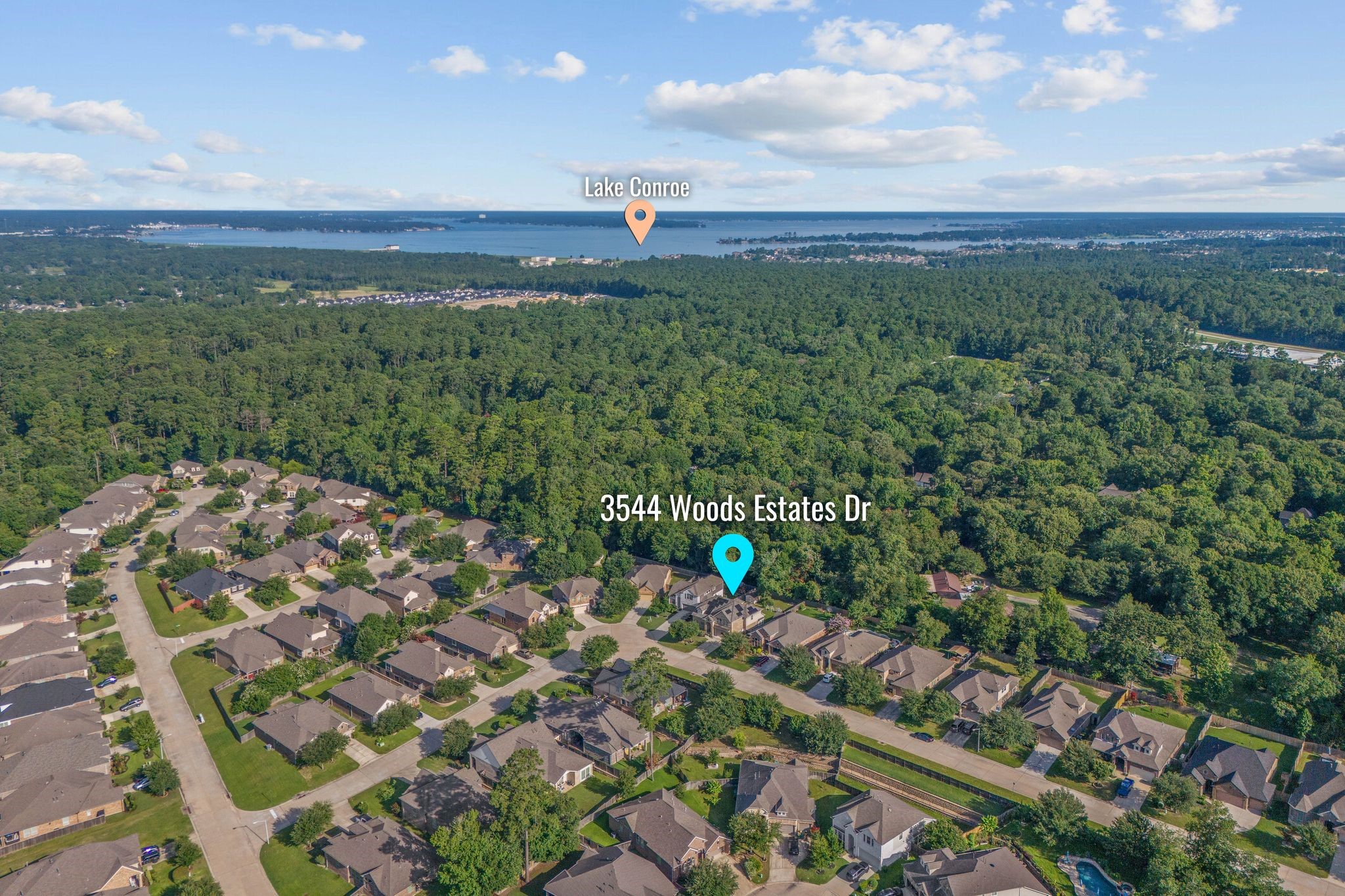 3544 Woods Estates Drive Conroe, TX 77304 - Photo 43 of 46 a view of a city