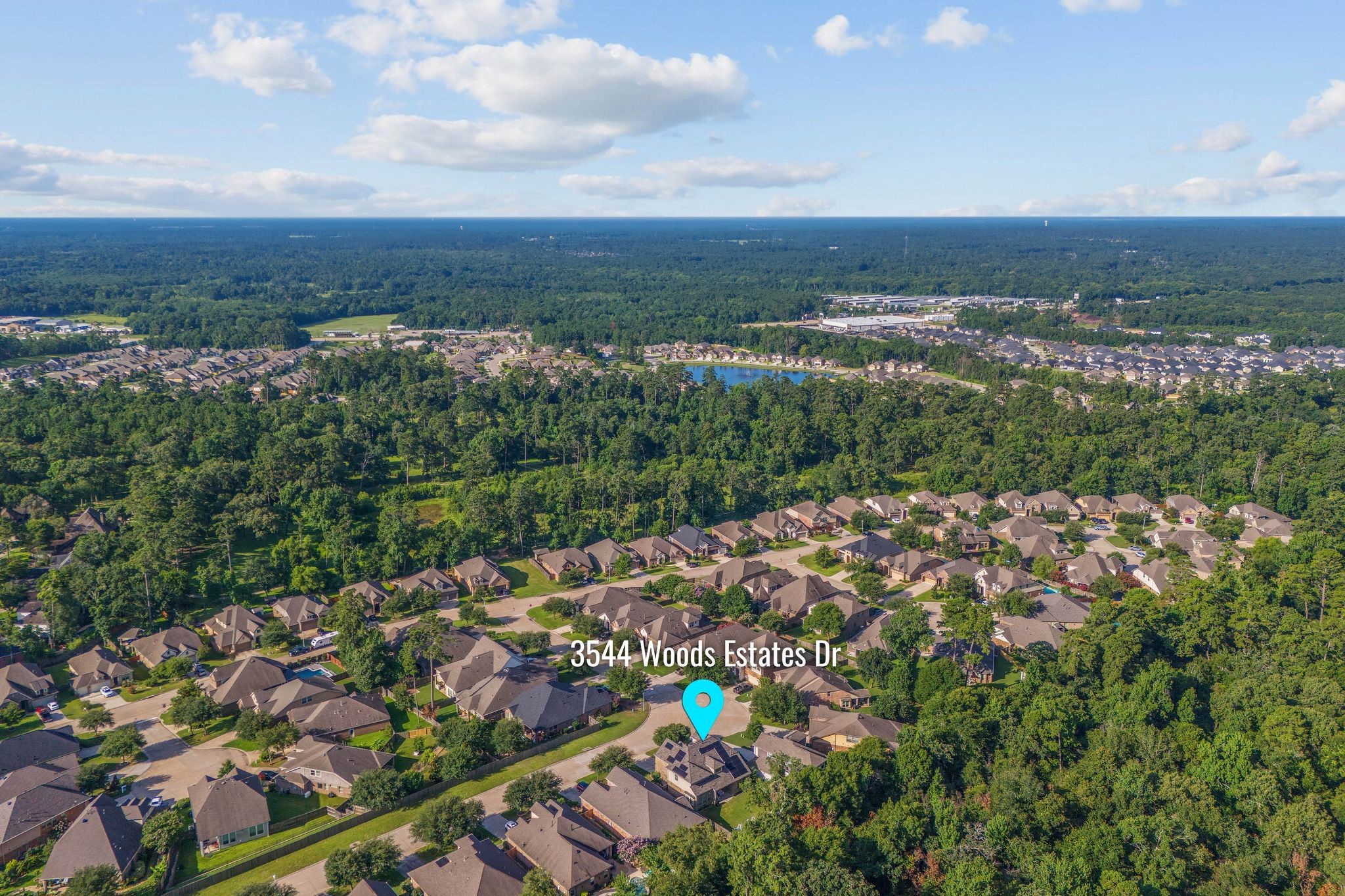 3544 Woods Estates Drive Conroe, TX 77304 - Photo 45 of 46 an aerial view of multiple house