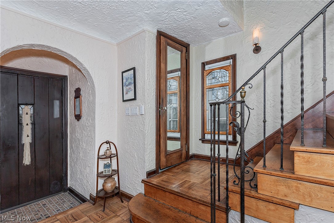 3259 Avalon Road Cleveland, OH 44120 - Photo 2 of 31 Entrance foyer with parquet flooring, and arched entry