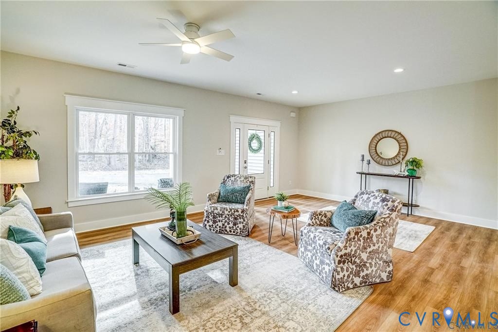 Lot 1 Three Chopt Road Louisa, VA 23093 - Photo 18 of 37 Open concept living area featuring wood-finish flo