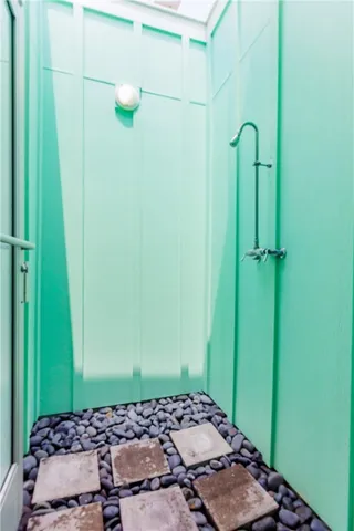 a view of a hallway with a elevator