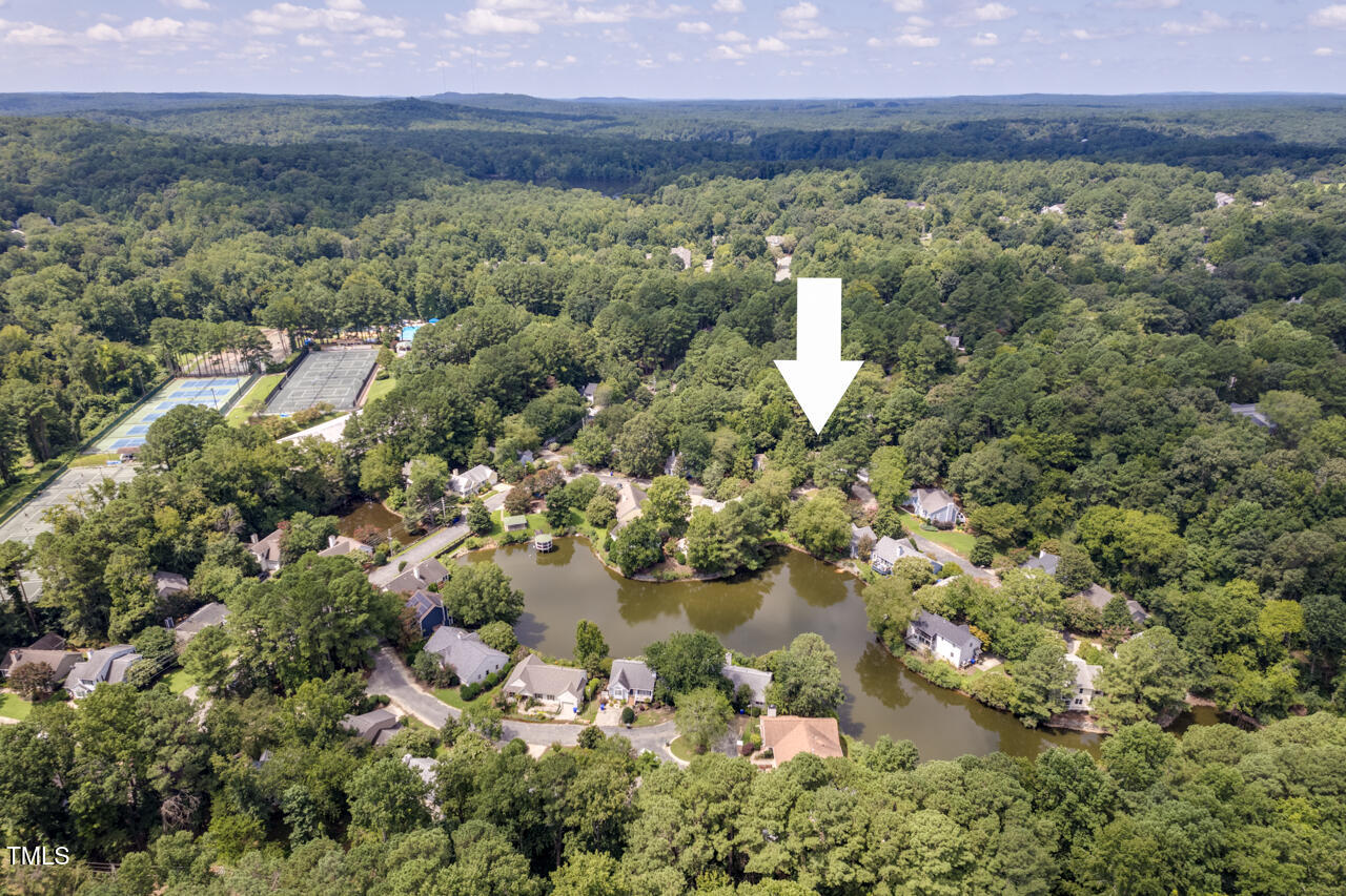 123 Weatherhill Point Carrboro, NC 27510 - Photo 21 of 25 an aerial view of a houses with a yard