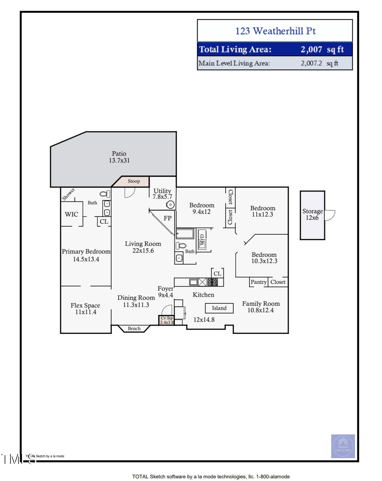 123 Weatherhill Point Carrboro, NC 27510 - Photo 36 of 36 floor plan