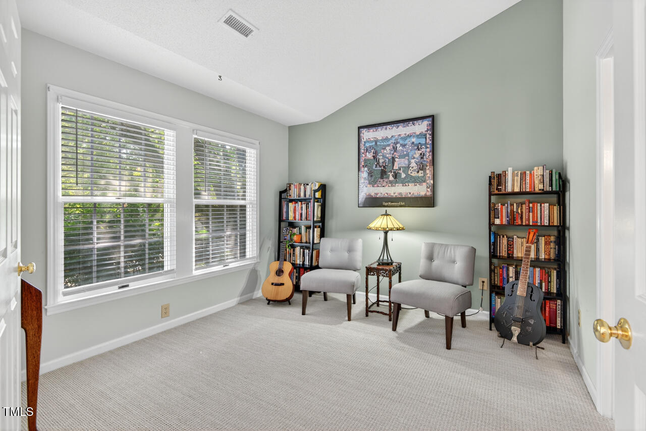 123 Weatherhill Point Carrboro, NC 27510 - Photo 6 of 25 a bedroom with furniture and a large window