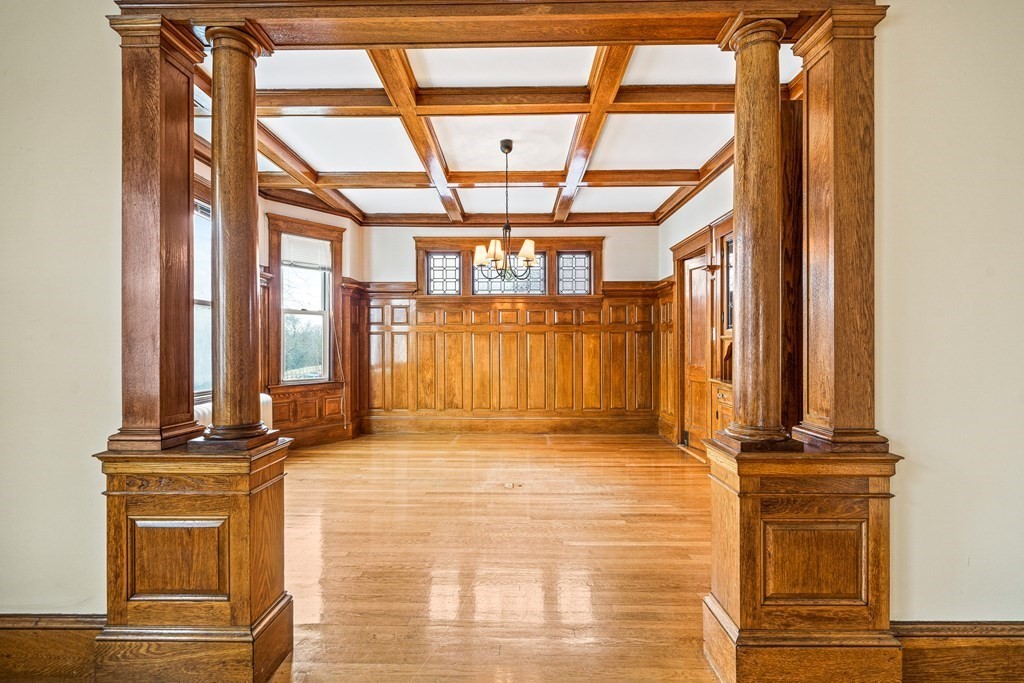 73 Halifax Street Boston, MA 02130 - Photo 13 of 18 a view of front door with wooden floor
