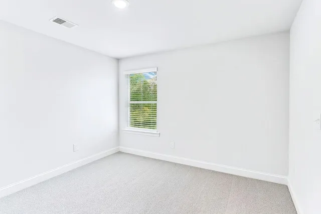 an empty room with an entryway