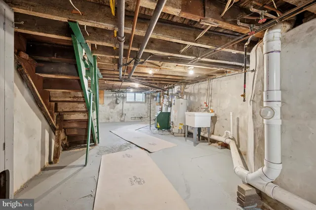 a view of a storage room