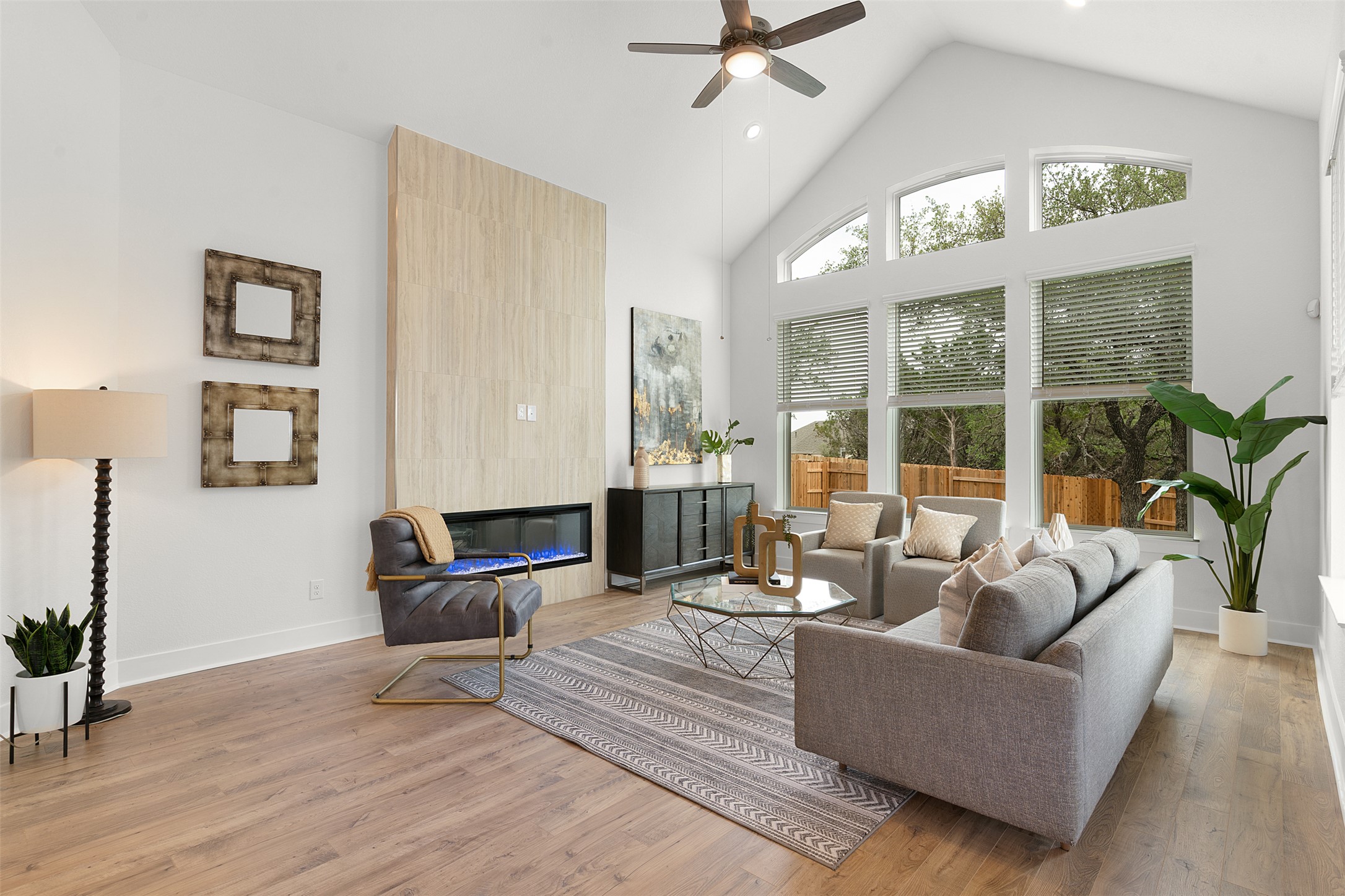 104 Beautiful Wisdom Court Georgetown, TX 78628 - Photo 12 of 33 a living room with furniture and a large window