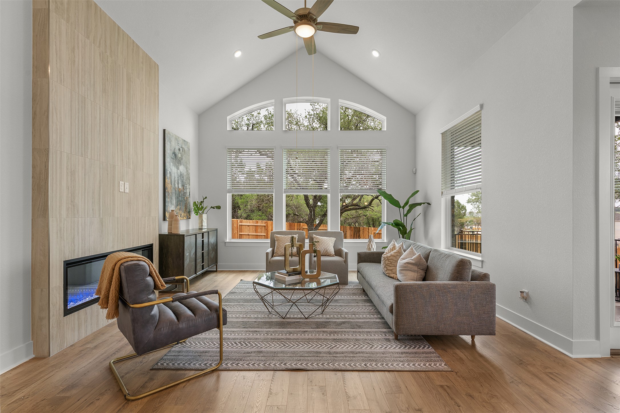 104 Beautiful Wisdom Court Georgetown, TX 78628 - Photo 13 of 33 a living room with furniture and a large window