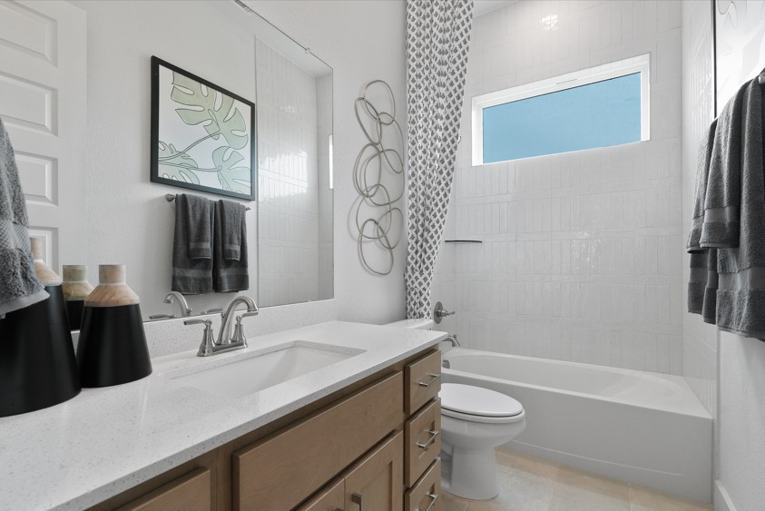 104 Beautiful Wisdom Court Georgetown, TX 78628 - Photo 15 of 29 a bathroom with a sink a toilet and shower