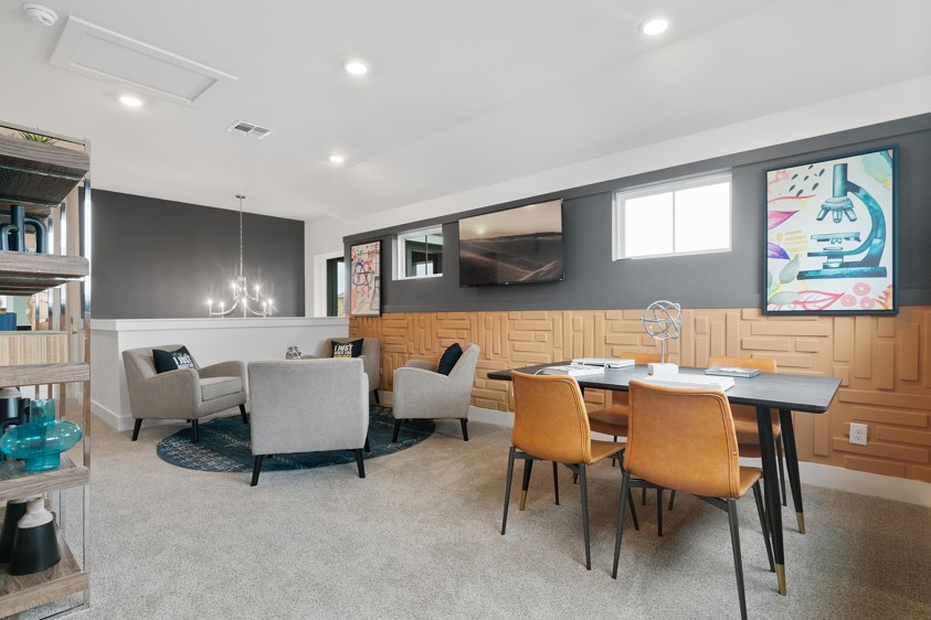104 Beautiful Wisdom Court Georgetown, TX 78628 - Photo 16 of 29 a living room with furniture and a large window