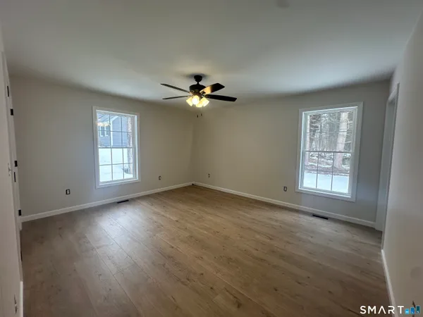a room with gym equipment