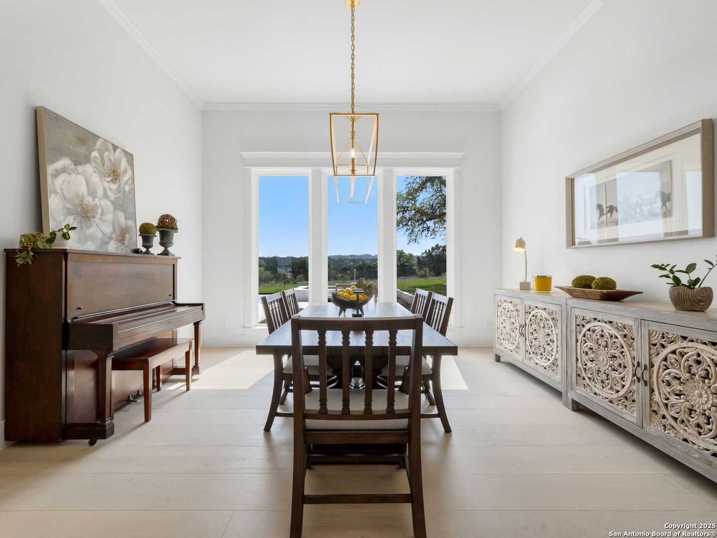 137 Phillip Ranch Road Boerne, TX 78006 - Photo 17 of 61 a view of a dining room with furniture window and outside view