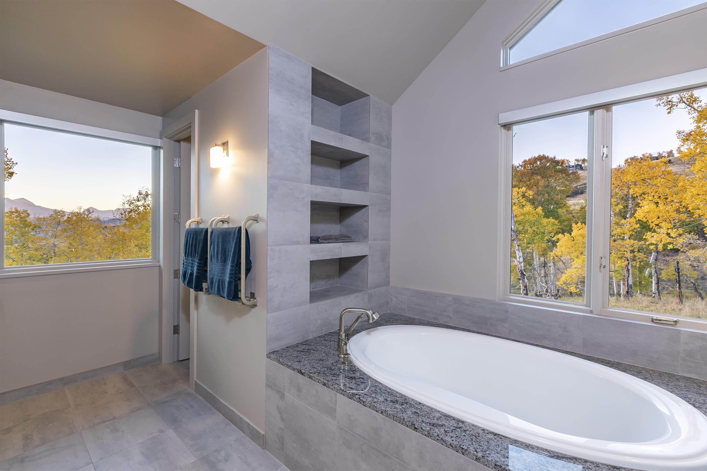 107 Miguel Road Telluride, CO 81435 - Photo 16 of 32 a bathroom with bathtub and window