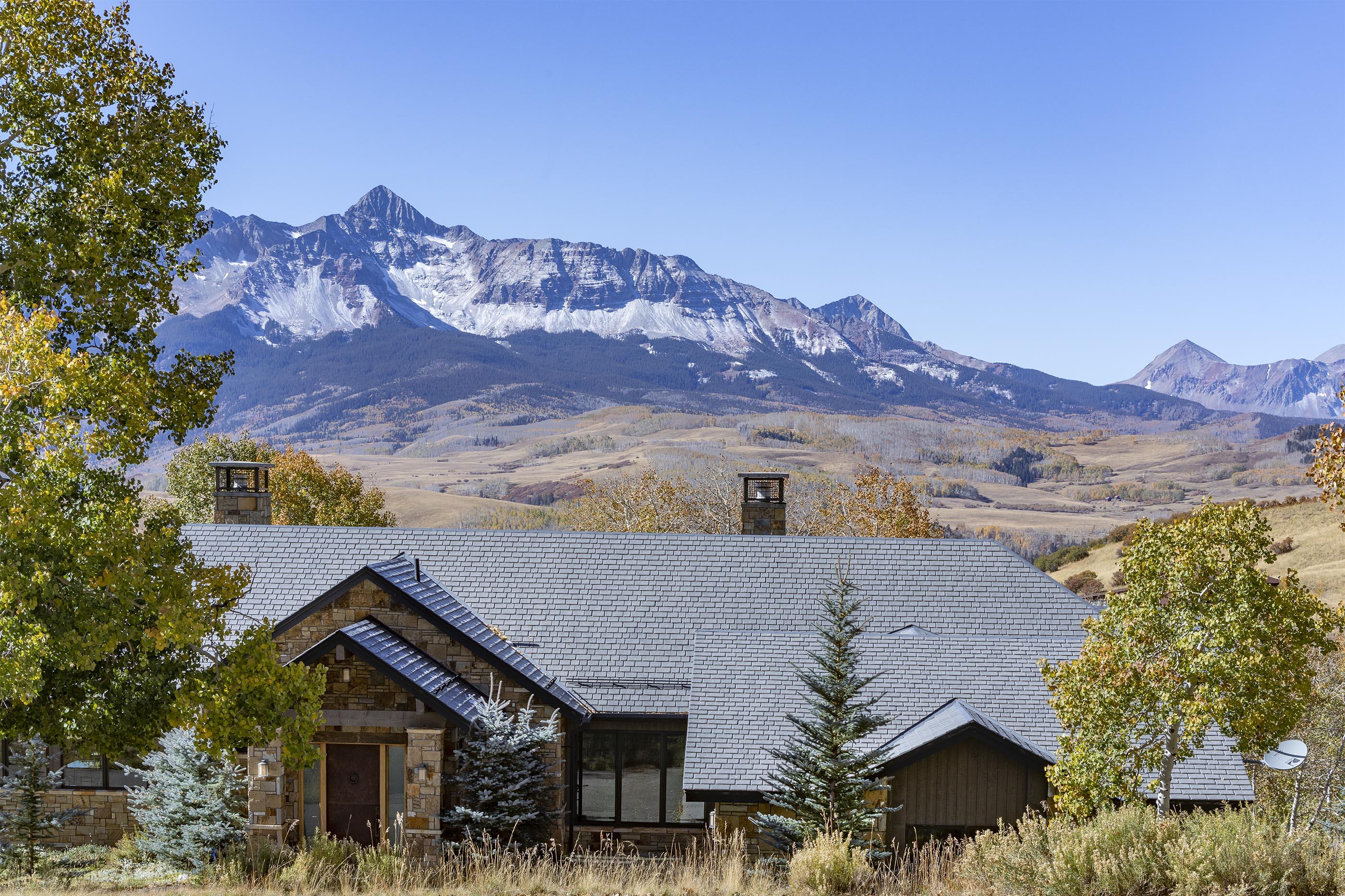 107 Miguel Road Telluride, CO 81435 - Photo 3 of 32 an aerial view of house with a mountain