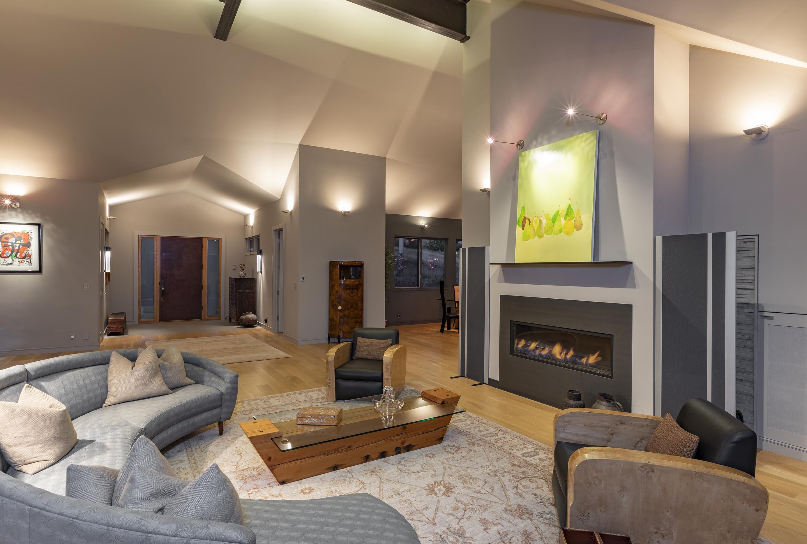 107 Miguel Road Telluride, CO 81435 - Photo 6 of 32 a living room with furniture and a fireplace