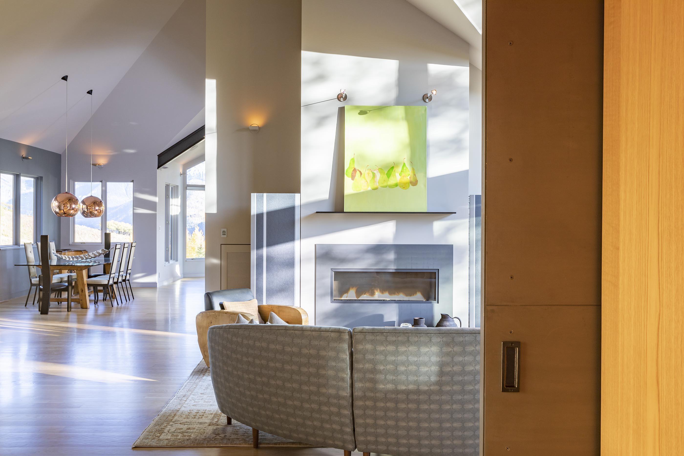 107 Miguel Road Telluride, CO 81435 - Photo 8 of 32 a living room with furniture and a fireplace