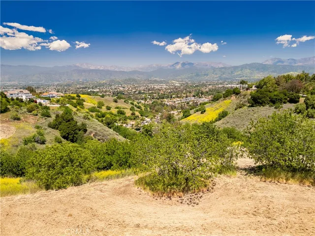 a view of a lake with a mountain