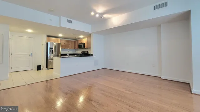 a view of a kitchen with a sink