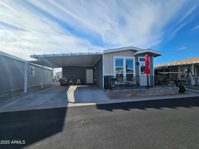 a view of a house with sitting area