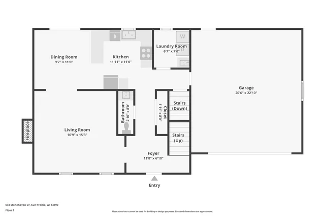 $414,900 | 633 Stonehaven Drive, Sun Prairie, WI 53590