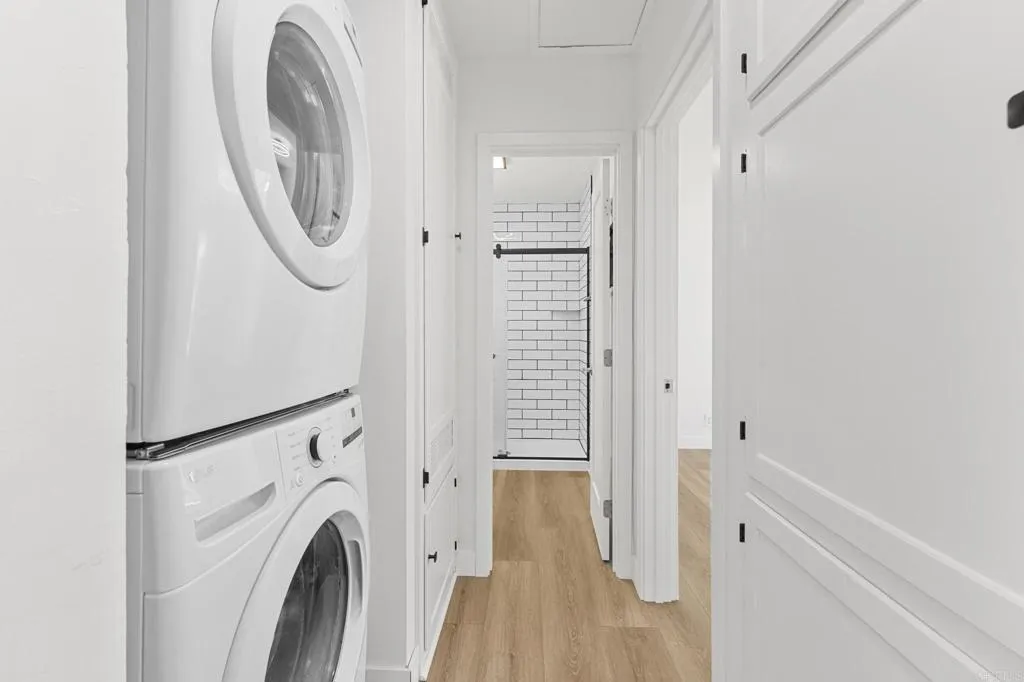 1153 Aloha Drive Encinitas, CA 92024 - Photo 30 of 50 a view of a hallway with washer and dryer