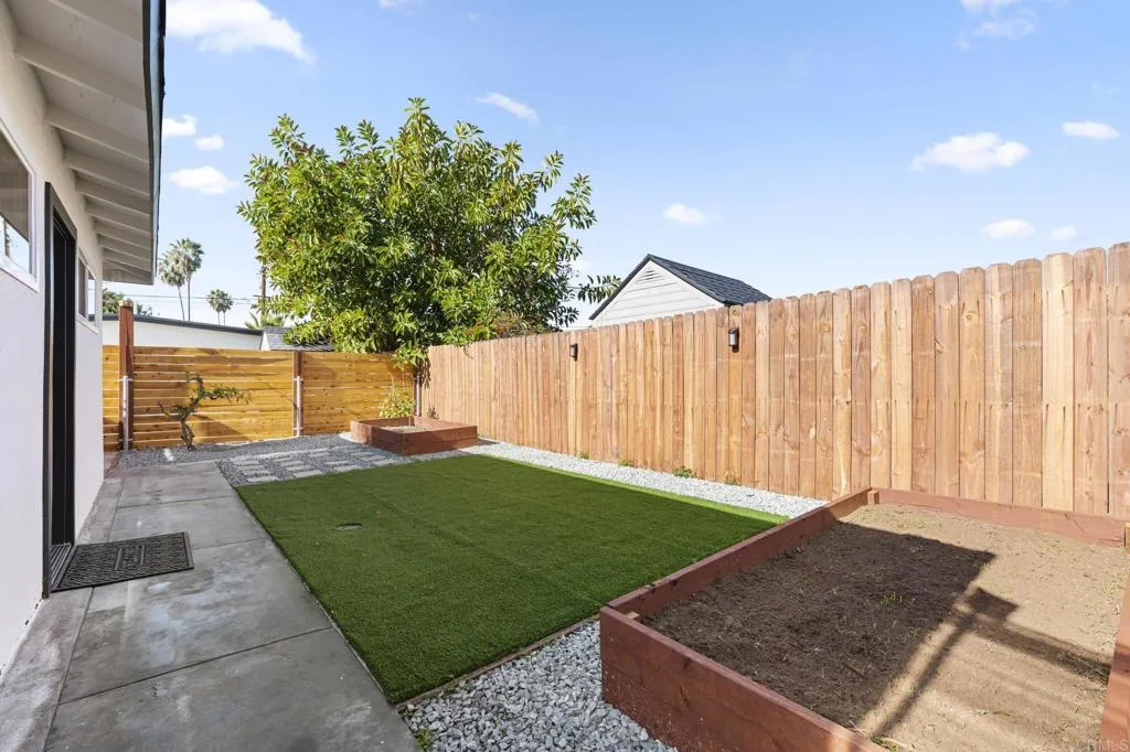 1153 Aloha Drive Encinitas, CA 92024 - Photo 38 of 50 a view of a backyard with a garden