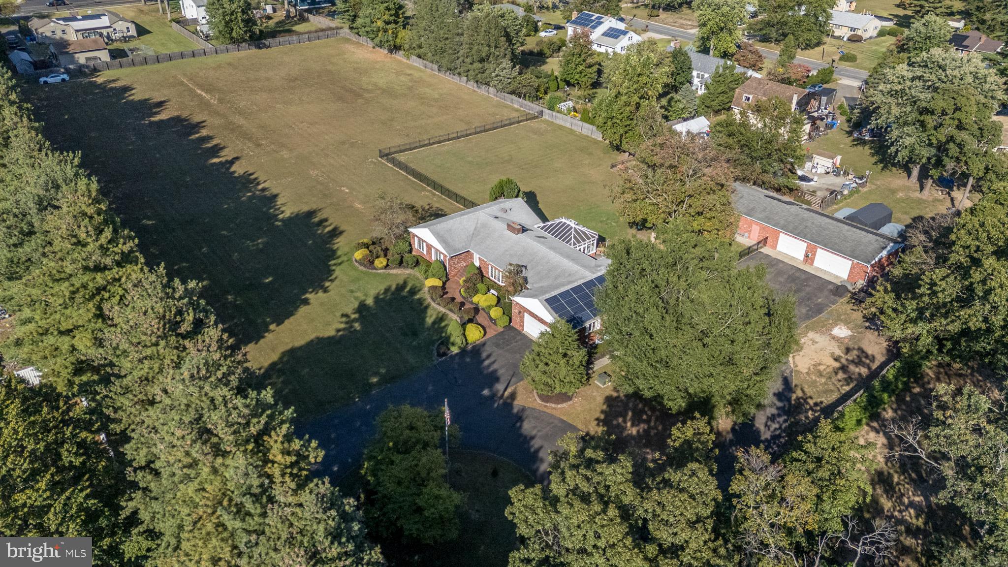 1404 Columbus Road Burlington, NJ 08016 - Photo 53 of 55 an aerial view of a house with a yard