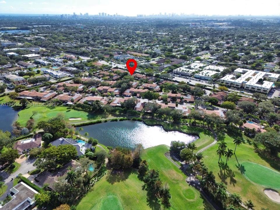 205 Bonnie Brae Way, Unit 33 Hollywood, FL 33021 - Photo 39 of 43 an aerial view of residential houses with outdoor space and trees