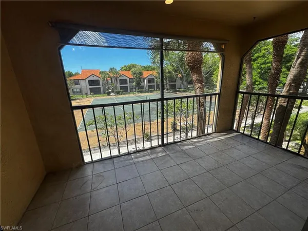 a view of a balcony