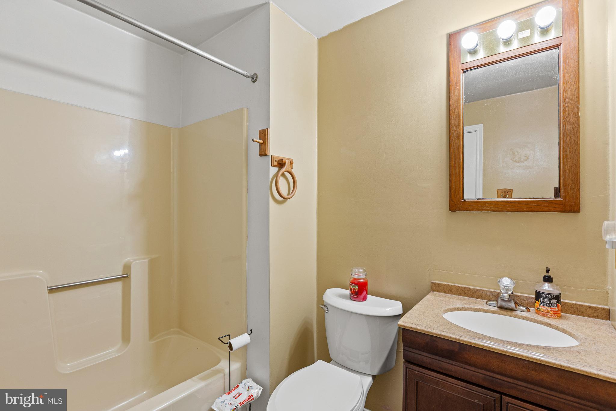 11660 Big Sandy Run Road Lusby, MD 20657 - Photo 22 of 30 a bathroom with a sink mirror vanity and toilet