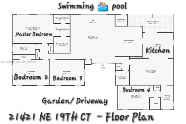 $1,500,000 | 21424 Northeast 19th Court, Miami, FL 33179