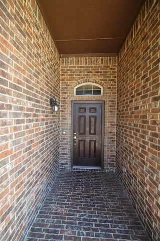 a view of front door of house