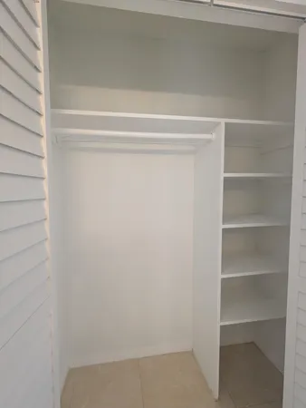 a view of a closet