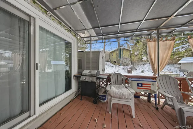 a view of outdoor space with seating area