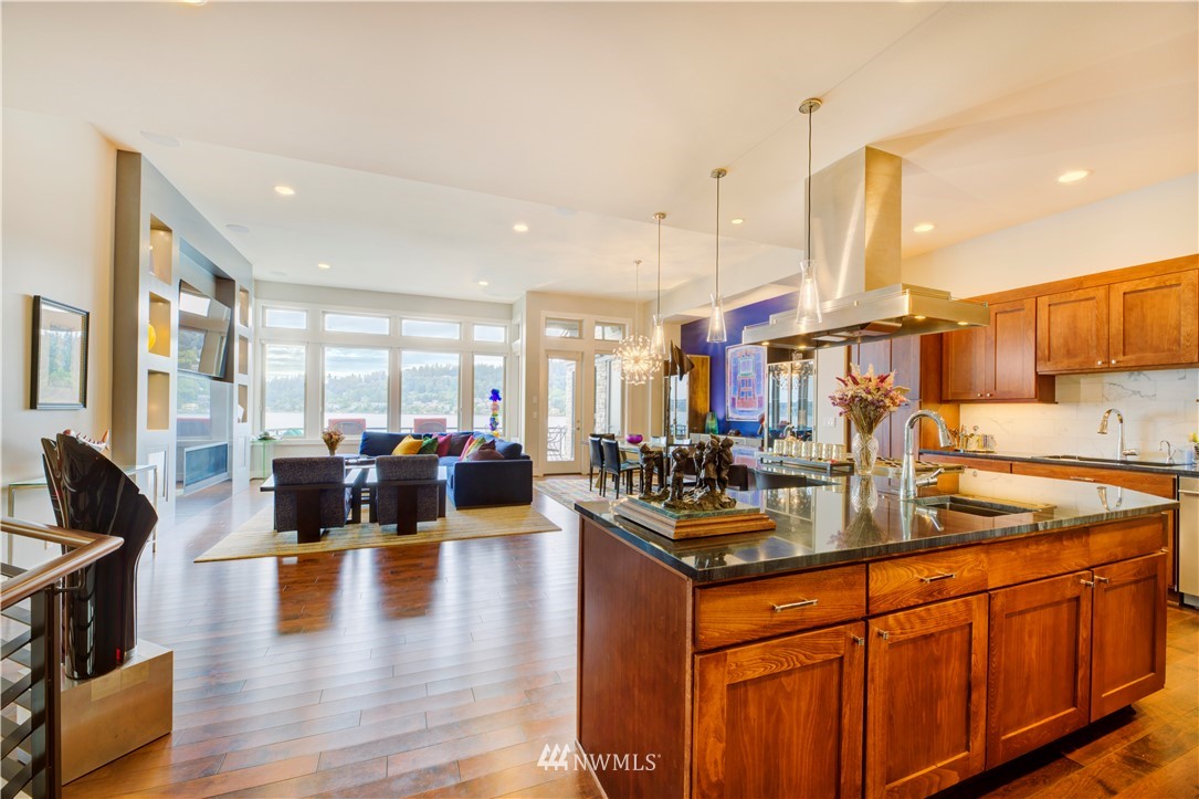 4169 Williams Avenue North Renton, WA 98056 - Photo 6 of 35 a kitchen with counter space cabinets and living room view