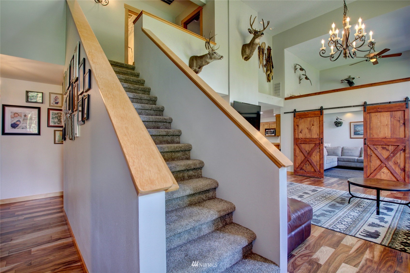8235 Lusk Road Concrete, WA 98237 - Photo 23 of 40 a view of entryway and hall with wooden floor