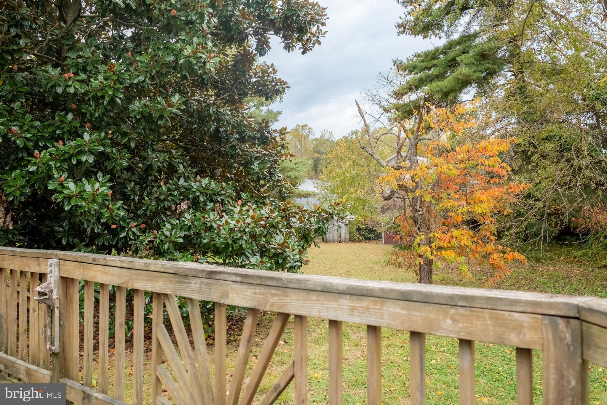 165 Fairground Road Prince Frederick, MD 20678 - Photo 20 of 27 a view of a balcony with wooden fence