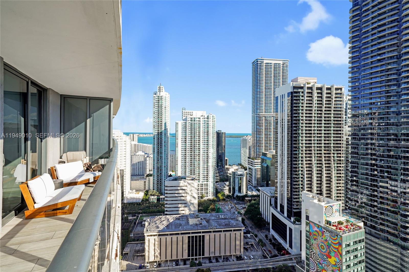 45 Southwest 9th Street, Unit 3405 Miami, FL 33130 - Photo 14 of 47 a view of balcony with city view