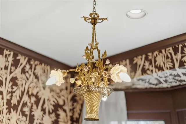 a view of an empty room with a balcony