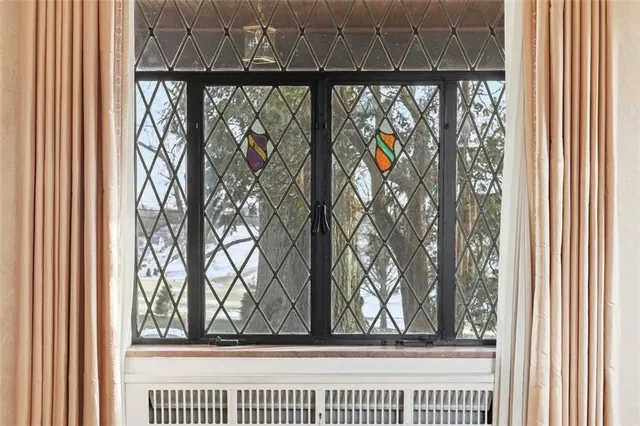 a view of a window with outside space