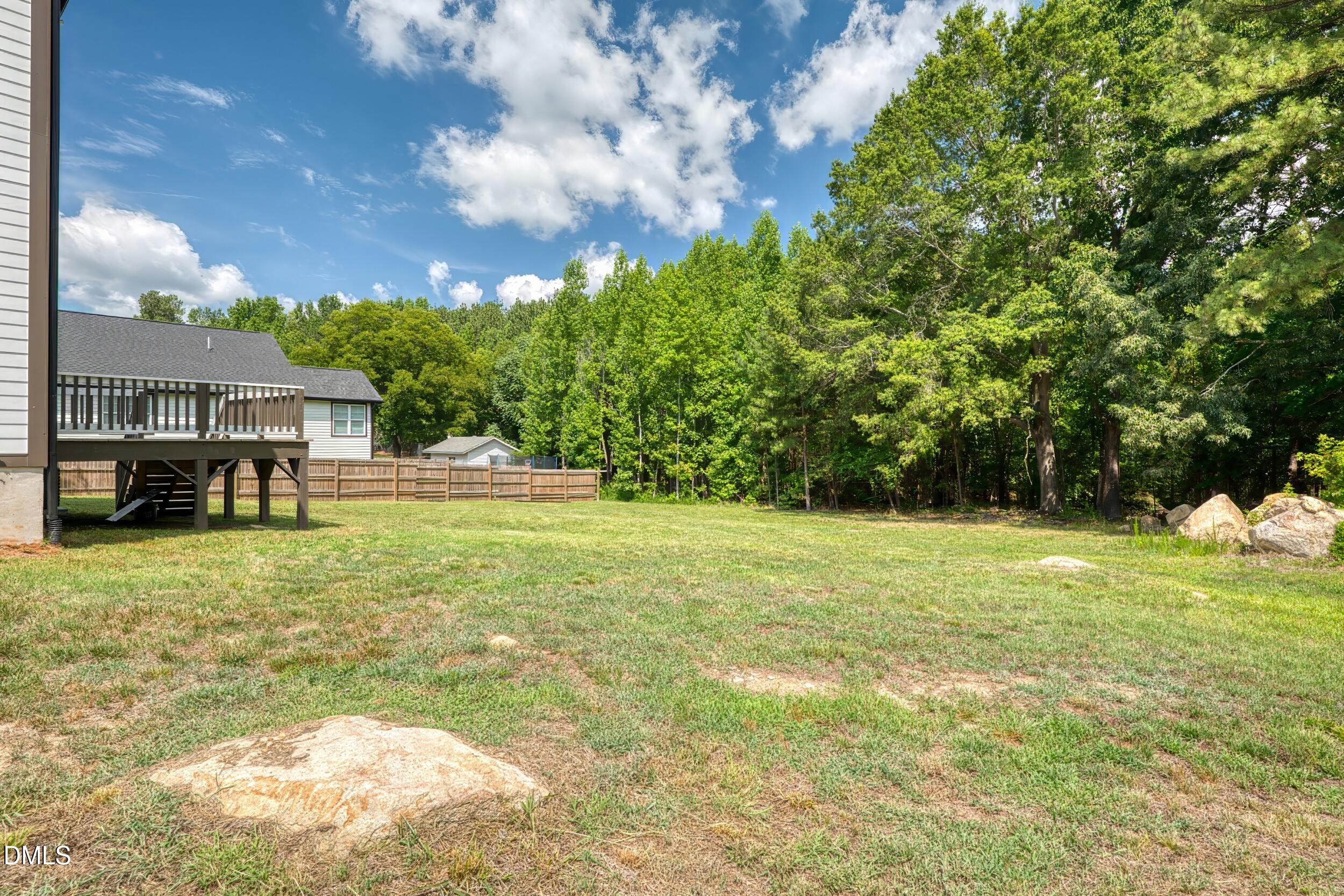 1105 Ridge Road Roxboro, NC 27573 - Photo 29 of 42 Backyard on 0.68 Acre Homesite