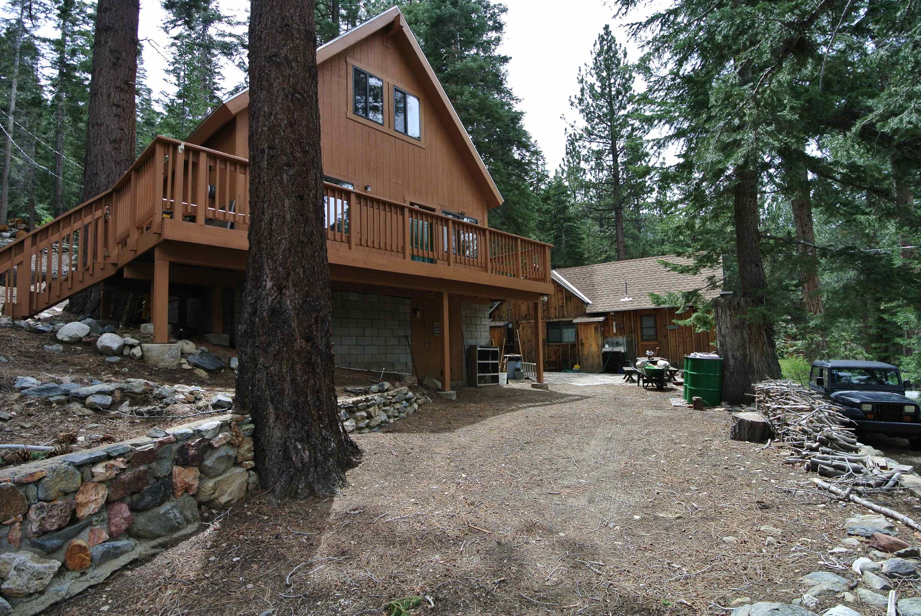 199 Hunewill Drive Bridgeport, CA 93517 - Photo 28 of 40 Wood-sided residence with an expansive wood deck and rail system