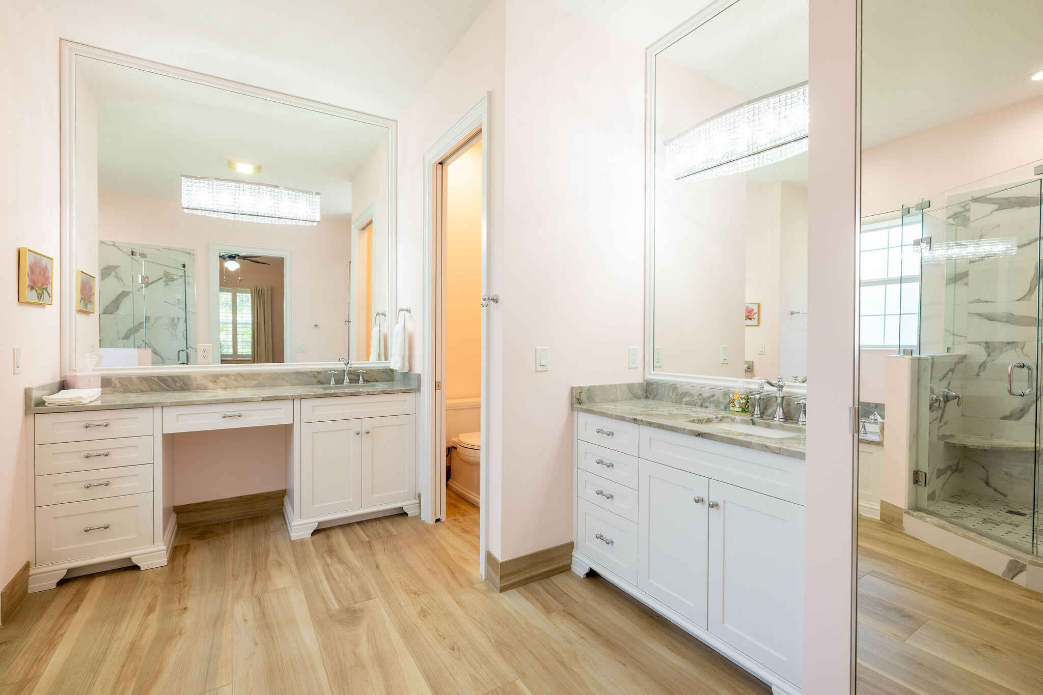 1037 Duval Street Jupiter, FL 33458 - Photo 21 of 47 a bathroom with a granite countertop sink mirror and a toilet