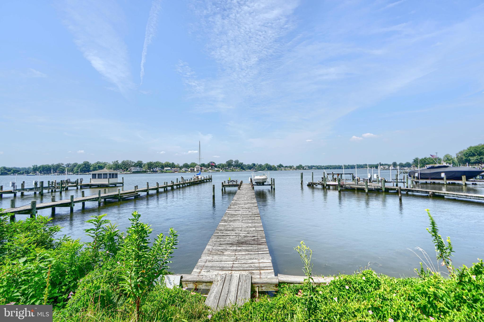 1702 Wilson Point Road Middle River, MD 21220 - Photo 21 of 32 a view of a lake with boats and trees in the back