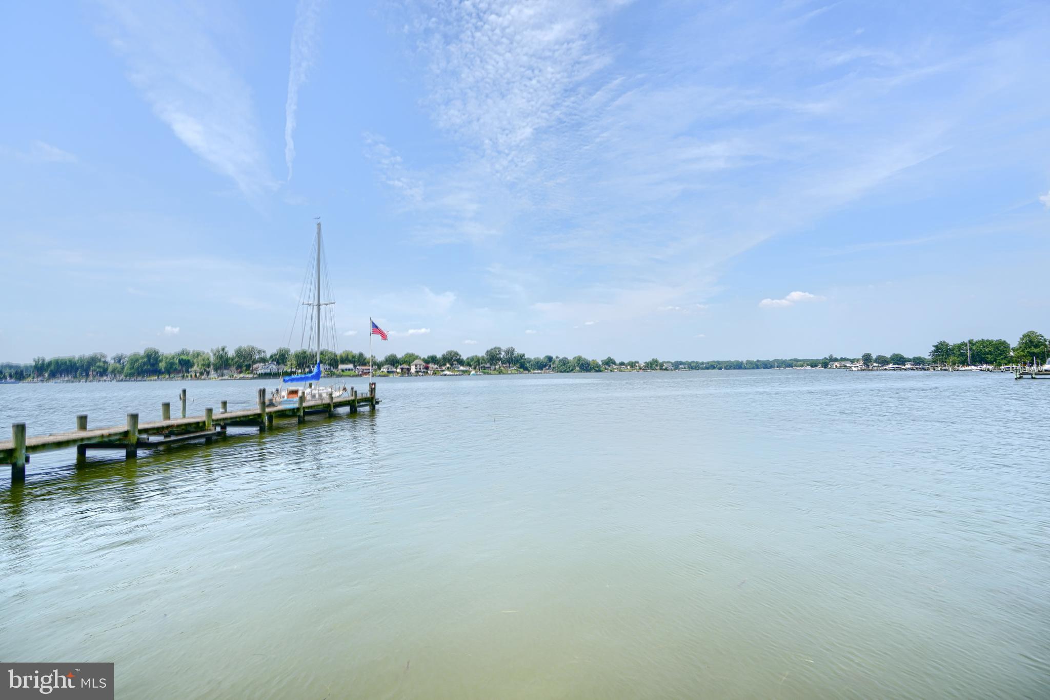 1702 Wilson Point Road Middle River, MD 21220 - Photo 24 of 32 a view of water with boats and trees in the background
