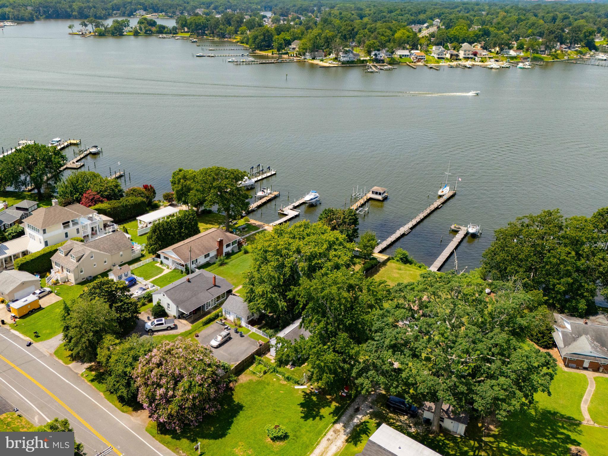 1702 Wilson Point Road Middle River, MD 21220 - Photo 29 of 32 an aerial view of a house with a lake view