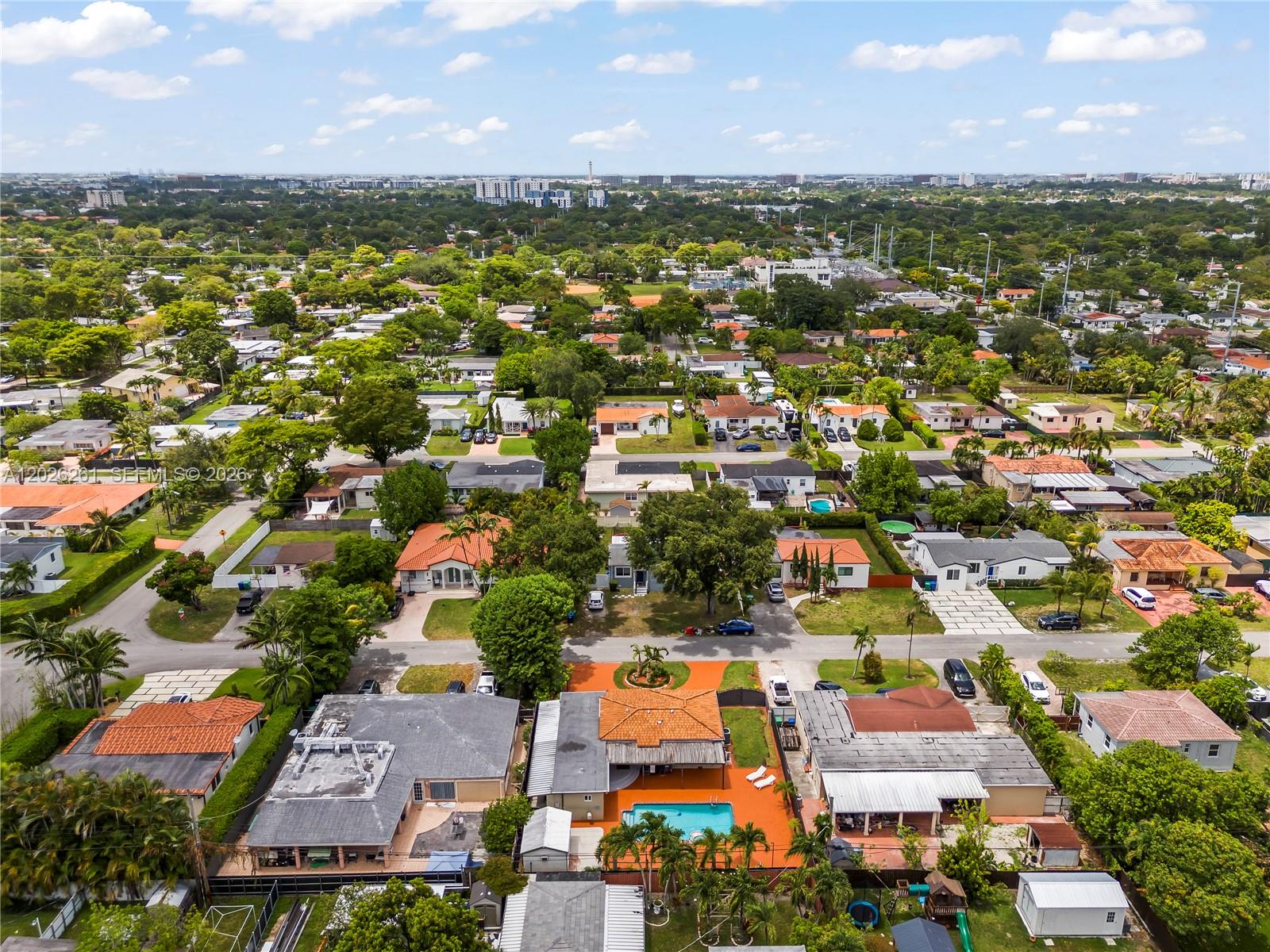 6250 Southwest 20th Terrace Miami, FL 33155 - Photo 39 of 42 an aerial view of residential houses with outdoor space